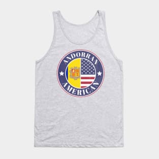 Proud Andorran-American Badge - Andorra Flag Tank Top